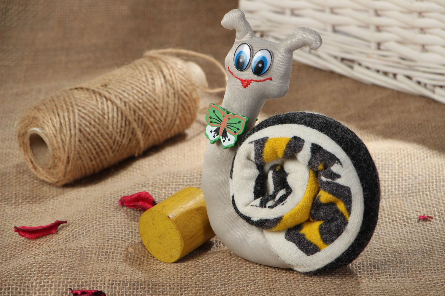 Primitive soft toy for kids Snail photo 5