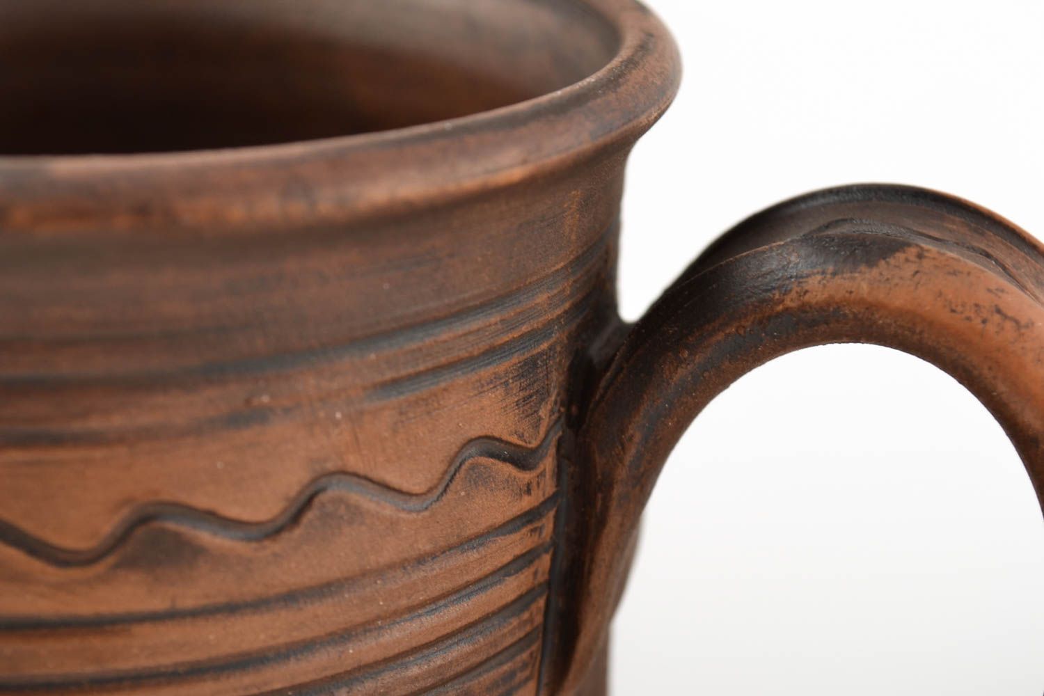 Keramik Handarbeit schöne Teetasse große Tasse Geschirr aus Keramik 600 ml  foto 5