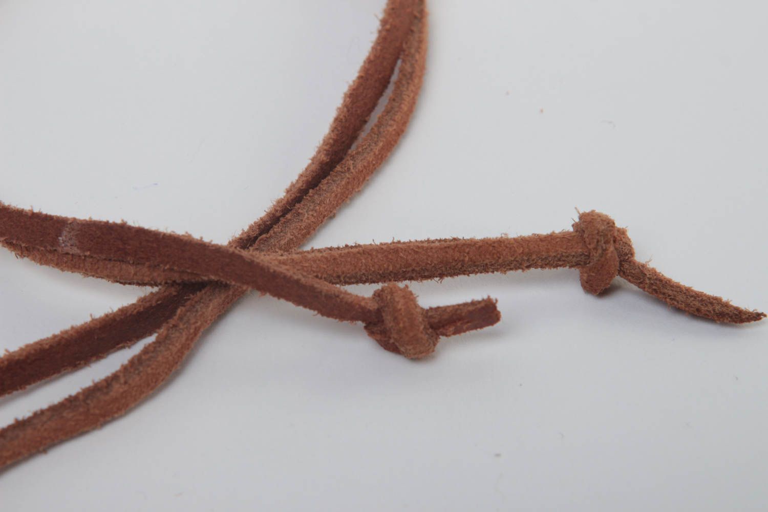 Dünnes Haarband Handgemachter Schmuck Accessoires für Haare Schmuck aus Leder  foto 4