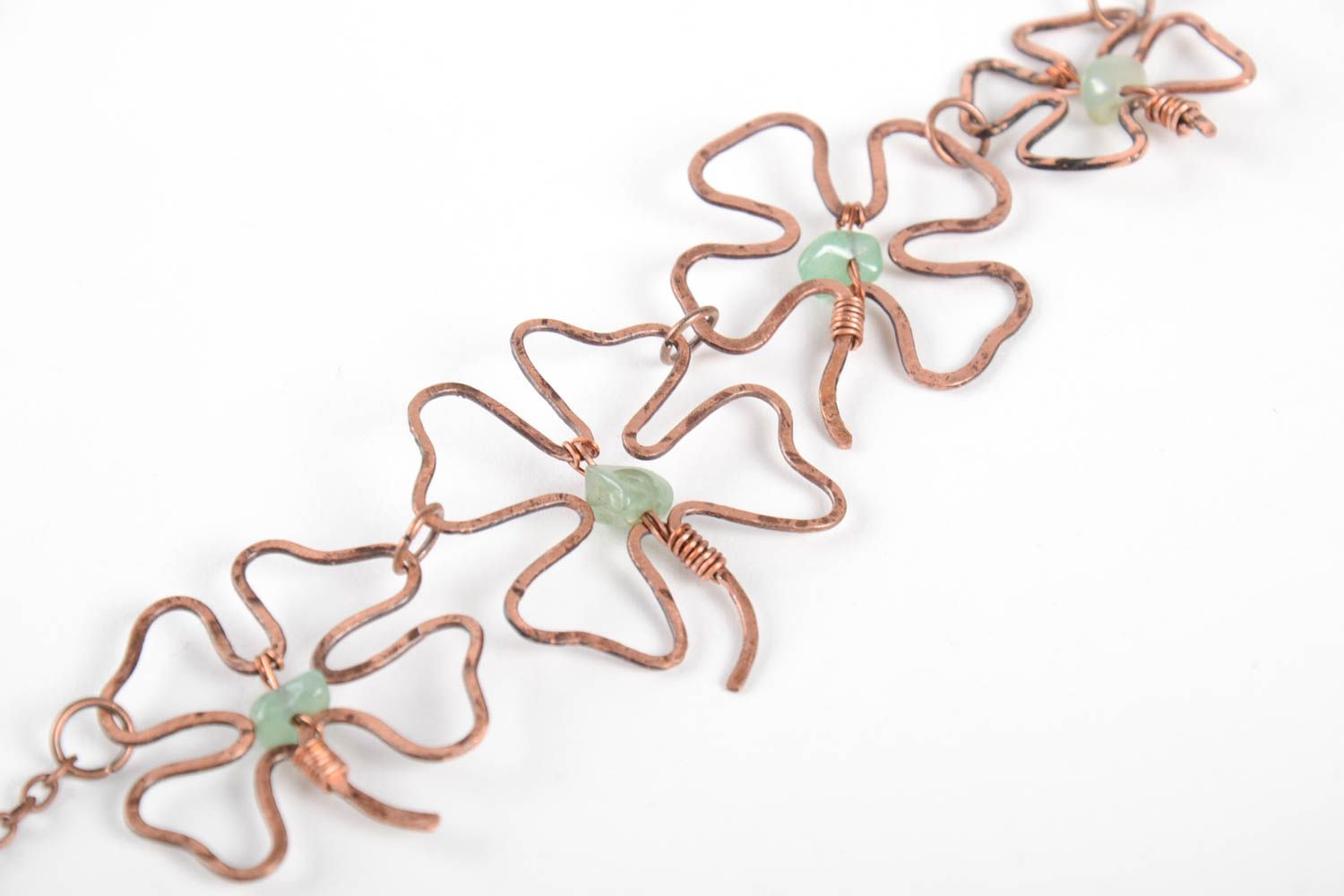 Handmade copper necklace metal pendant handmade metal jewelry fashion accessory photo 2