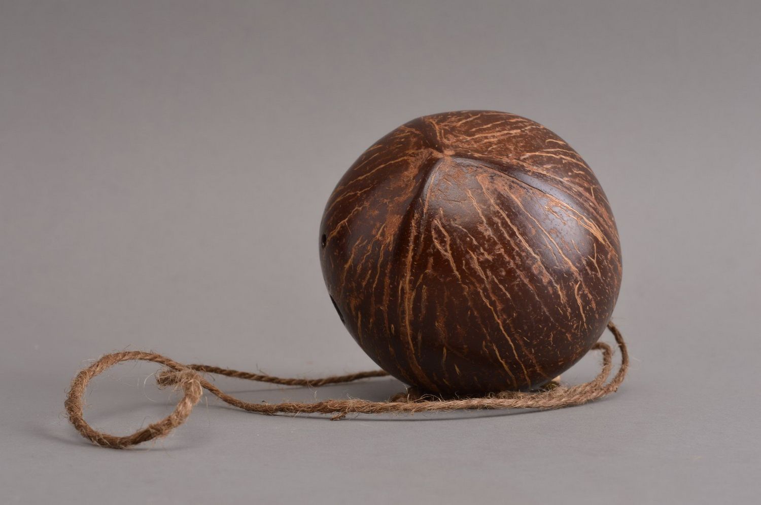 Flûte ocarina traditionnelle faite main en bois de cocotier ethnique accessoire photo 4