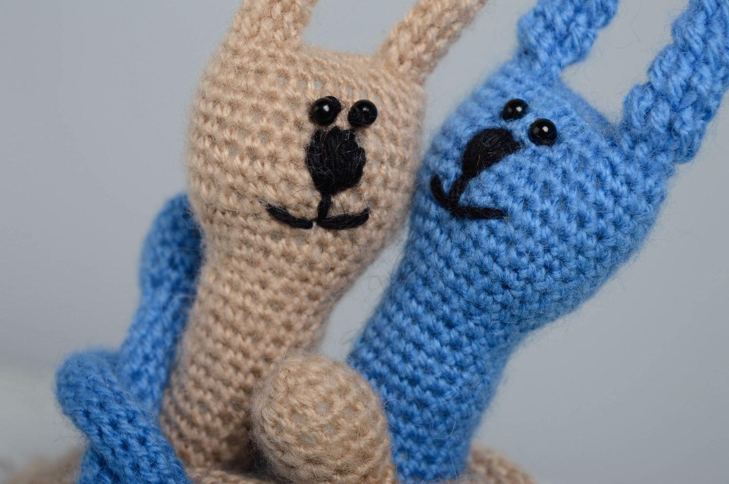 Soft crochet toys Hares Friends photo 2