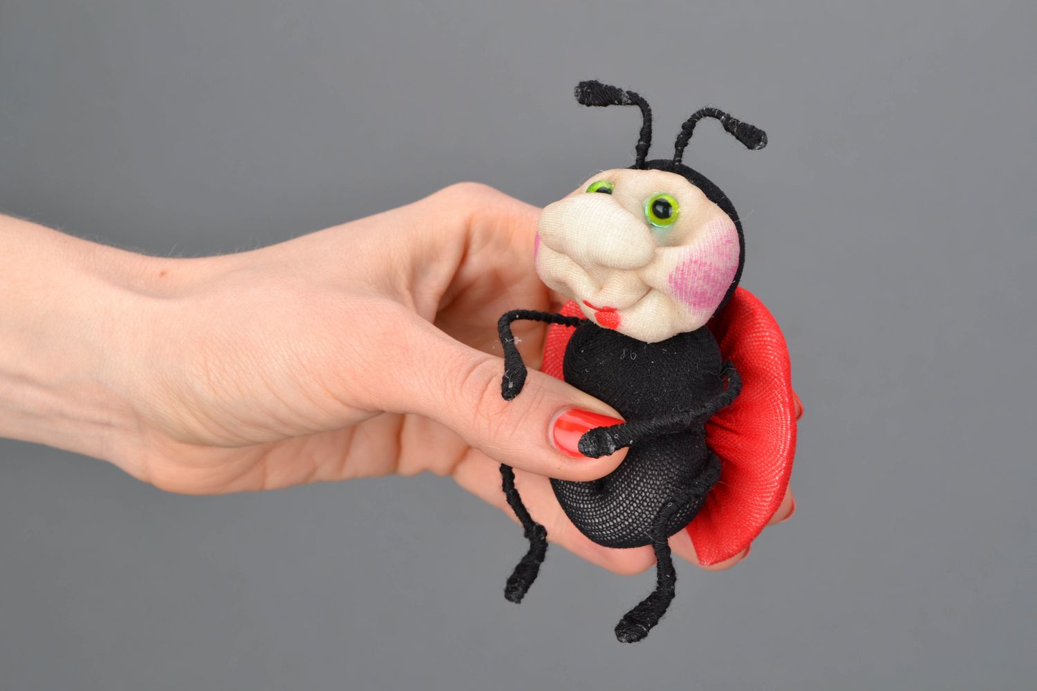 Interior capron sock doll Ladybug photo 2