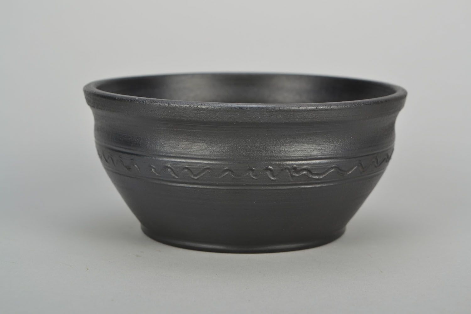 Black smoke ceramic bowl photo 5