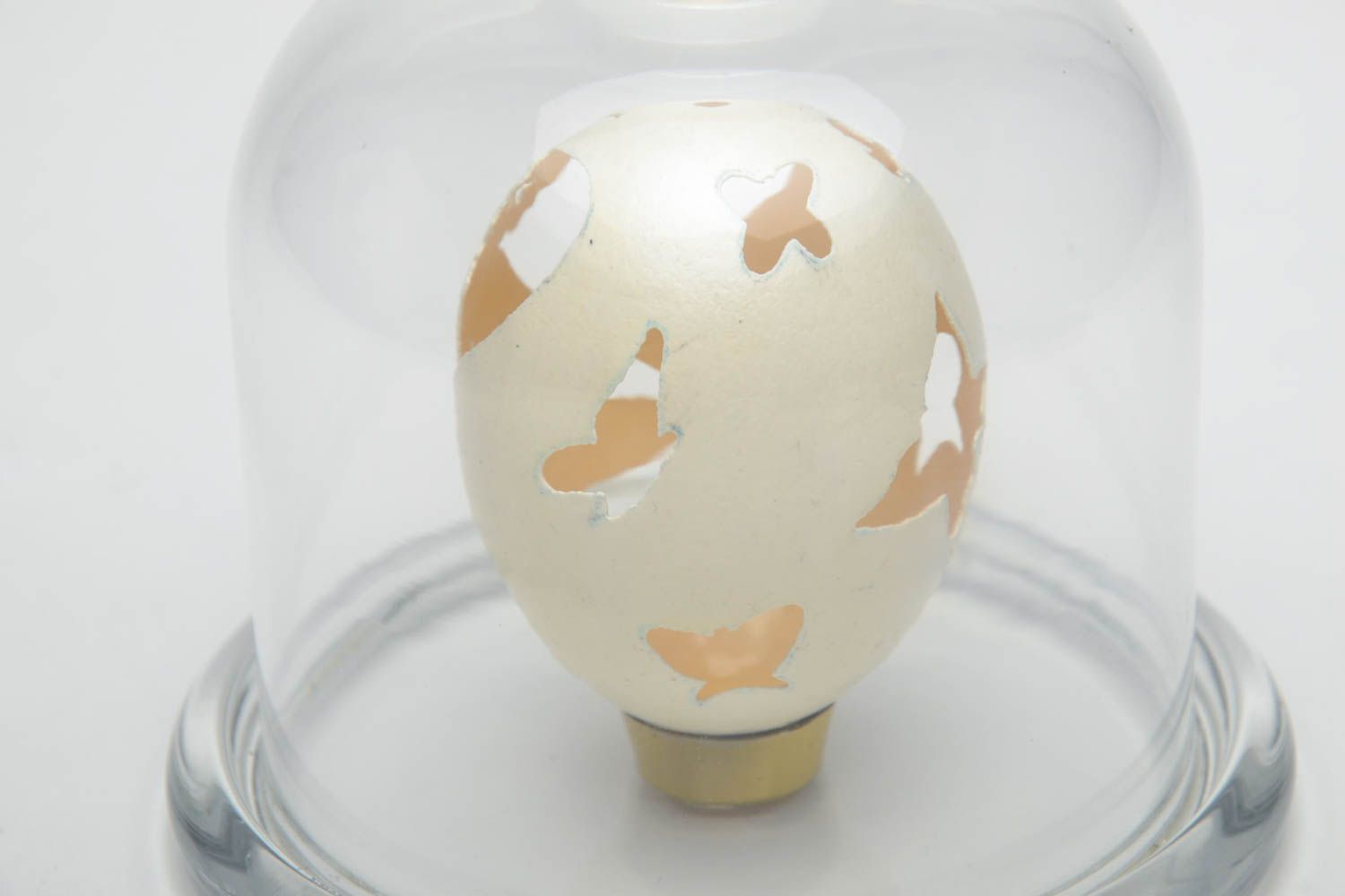 Handmade decorative egg with engraving Fairy photo 4