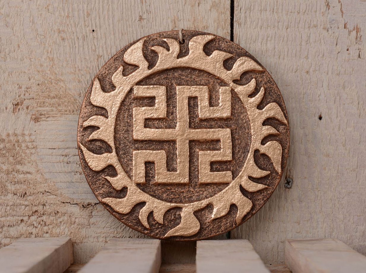 Pingente talismã artesanal de interior de cerâmica para a decoração da casa Rodovik foto 1