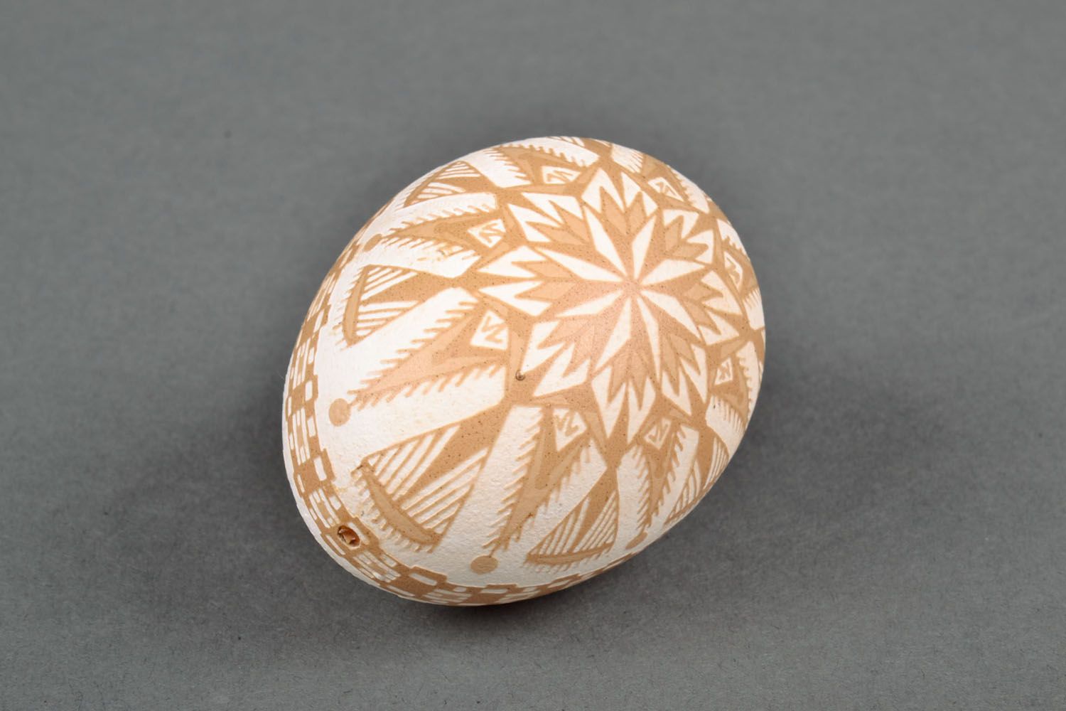 Easter egg made using the technique of etching with acids photo 2