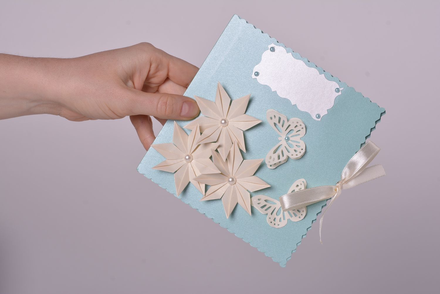 Handmade card designer card for women gift ideas unusual greeting card photo 4
