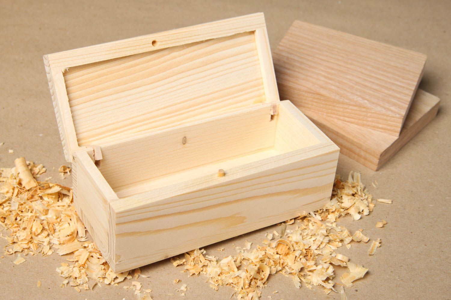 Caja de madera para decorar artesanal artículo para pintar regalo