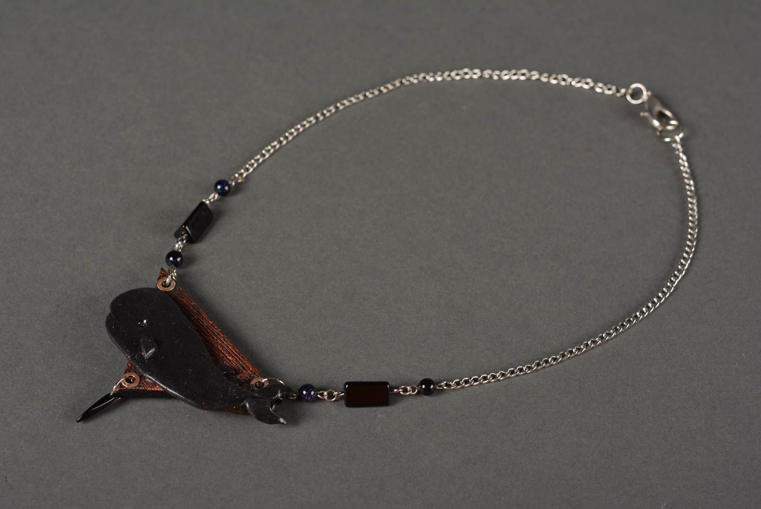 Handmade Halskette mit Anhänger Schmuck für Frauen Polymer clay Schmuck foto 3