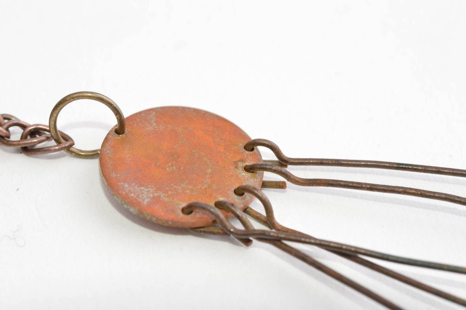 Handmade accessories copper pendant fashion pendant with tiger eye women jewelry photo 5