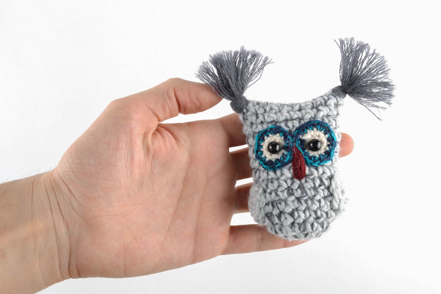 Small crochet soft toy for kids Owl photo 5
