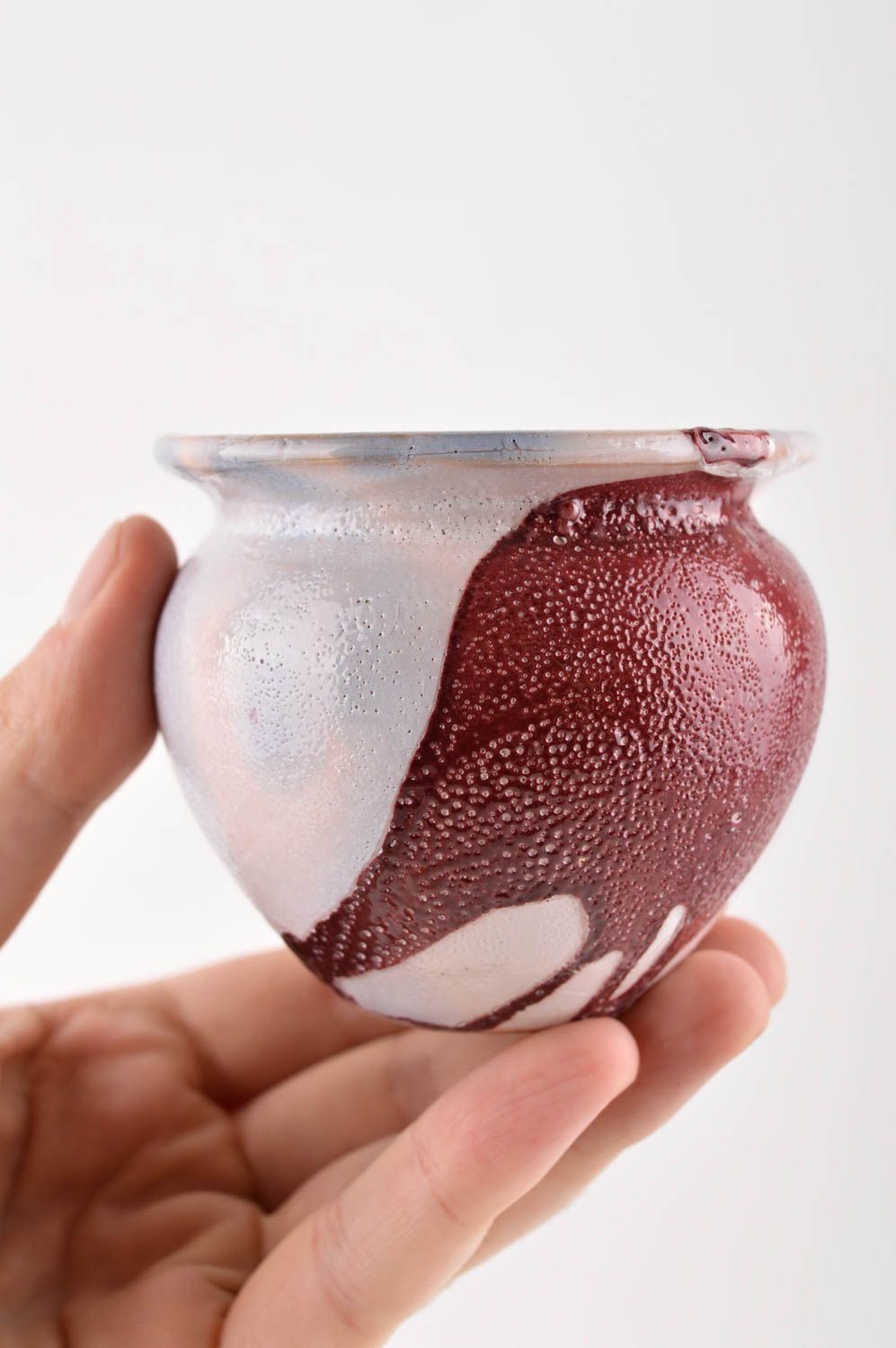 Handgemachte Keramik kleine Vase ausgefallenes Geschenk Keramik Deko schön foto 5