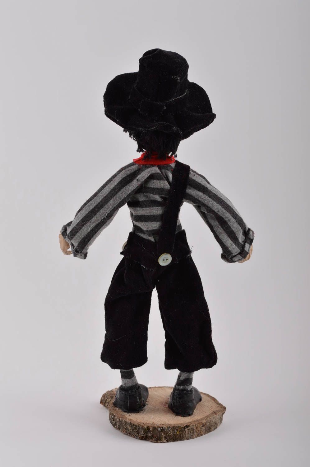 Кукла ручной работы авторская кукла для дома красивая керамическая кукла Клоун фото 4