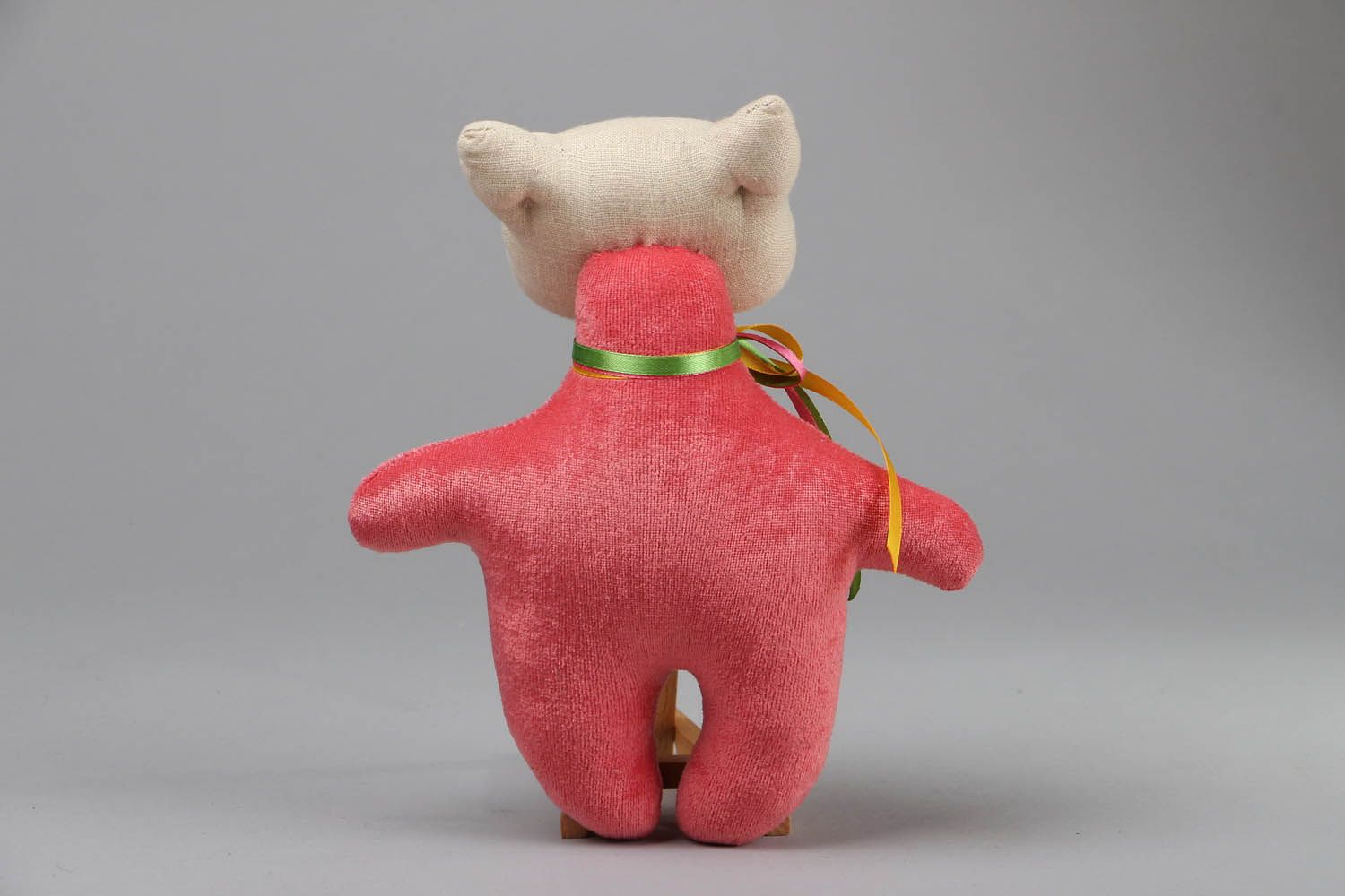 Soft toy Cat in Red photo 3