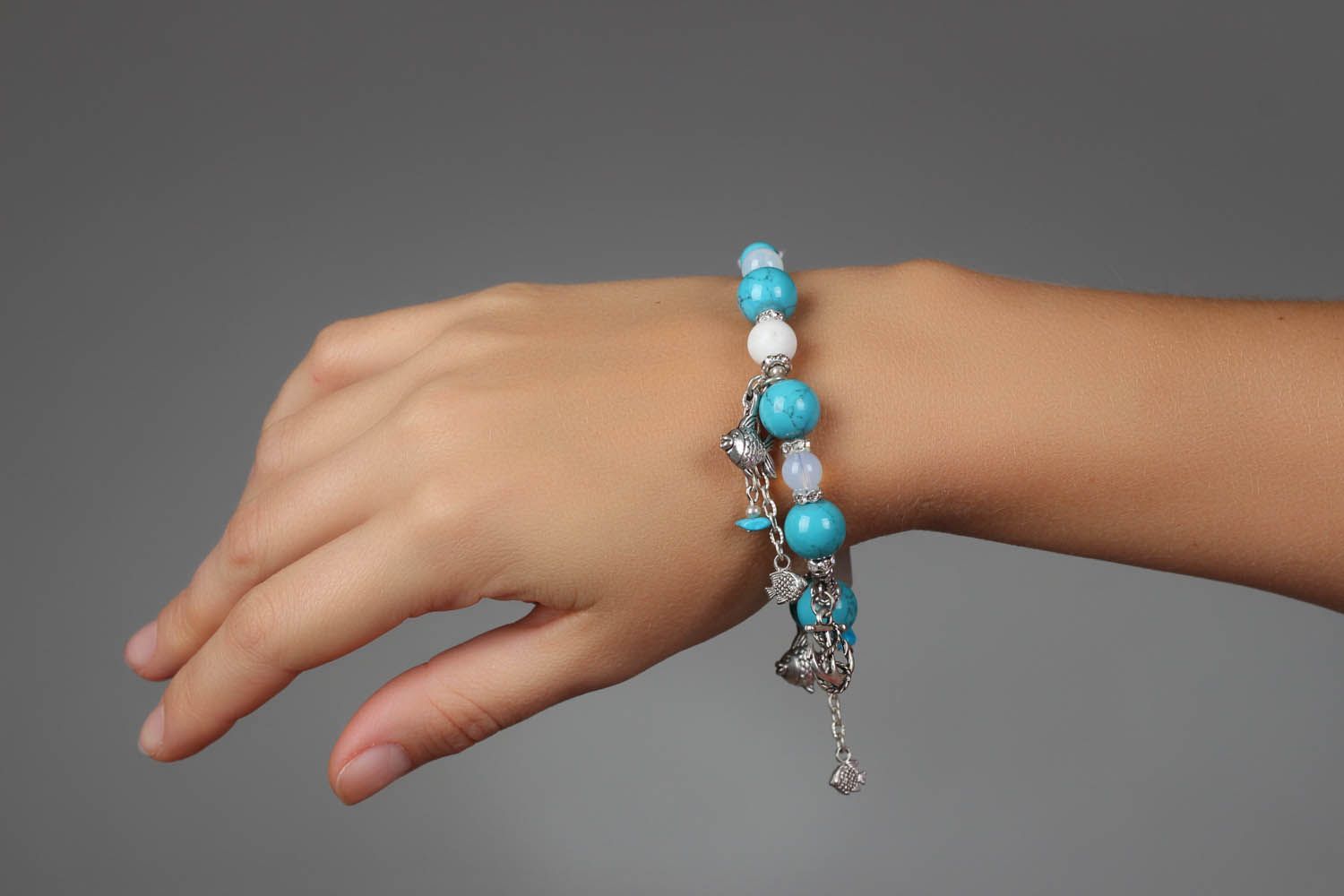 Marine turquoise bracelet  photo 5