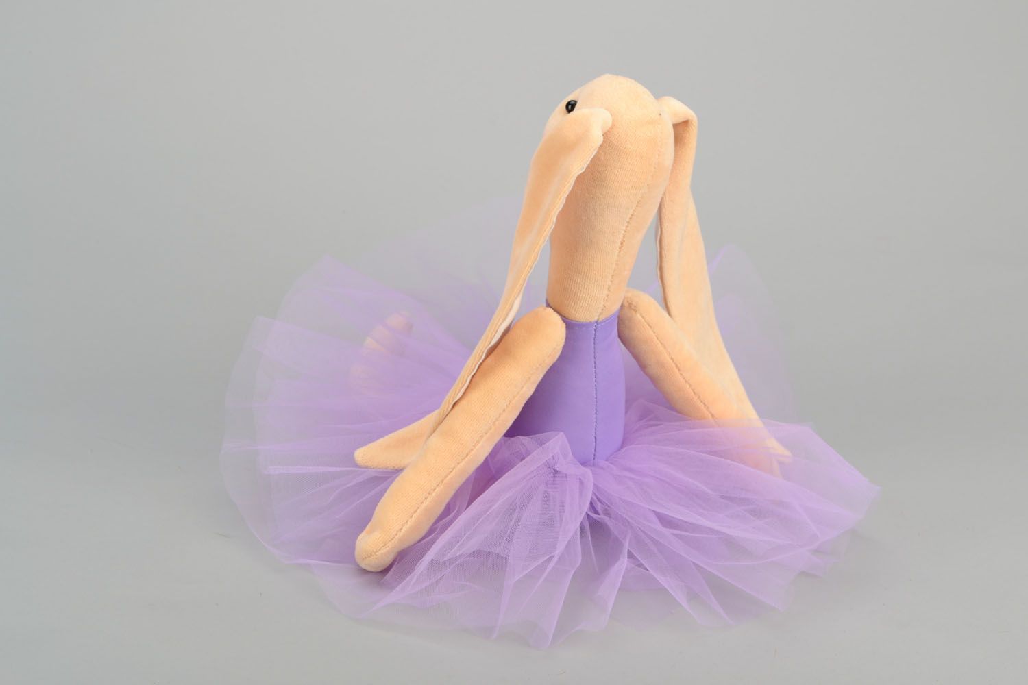 Мягкая игрушка Заяц в балетной пачке фото 5
