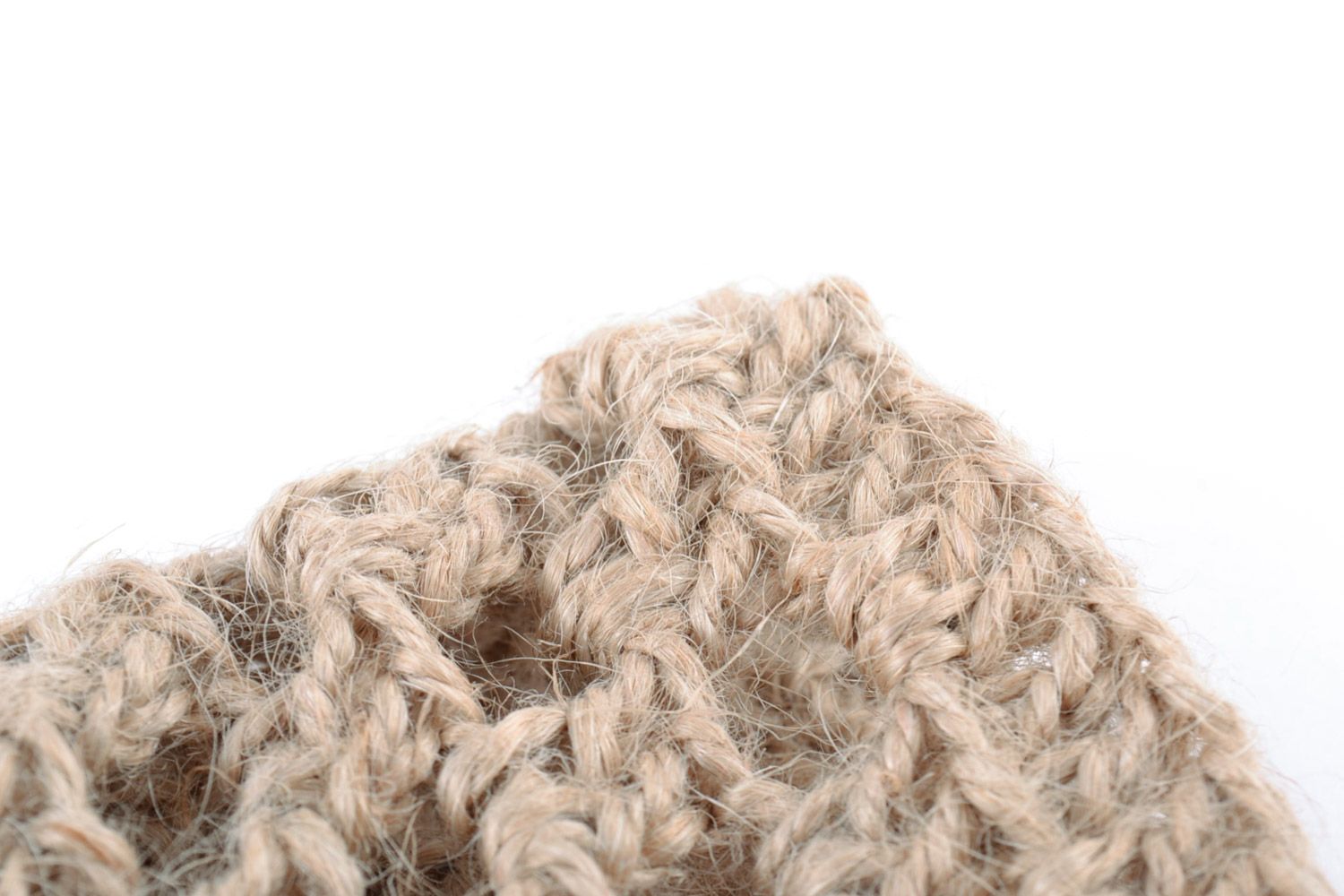 Étui portable fait main en ficelle accessoire textile original tricoté photo 5