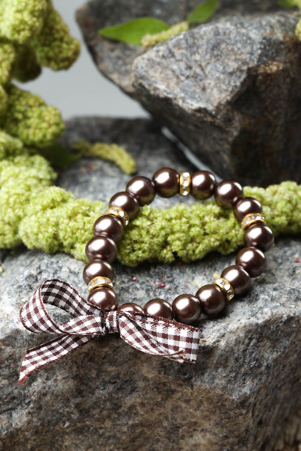 Pulsera original hecha a mano de perlas accesorio para mujeres regalo original foto 1