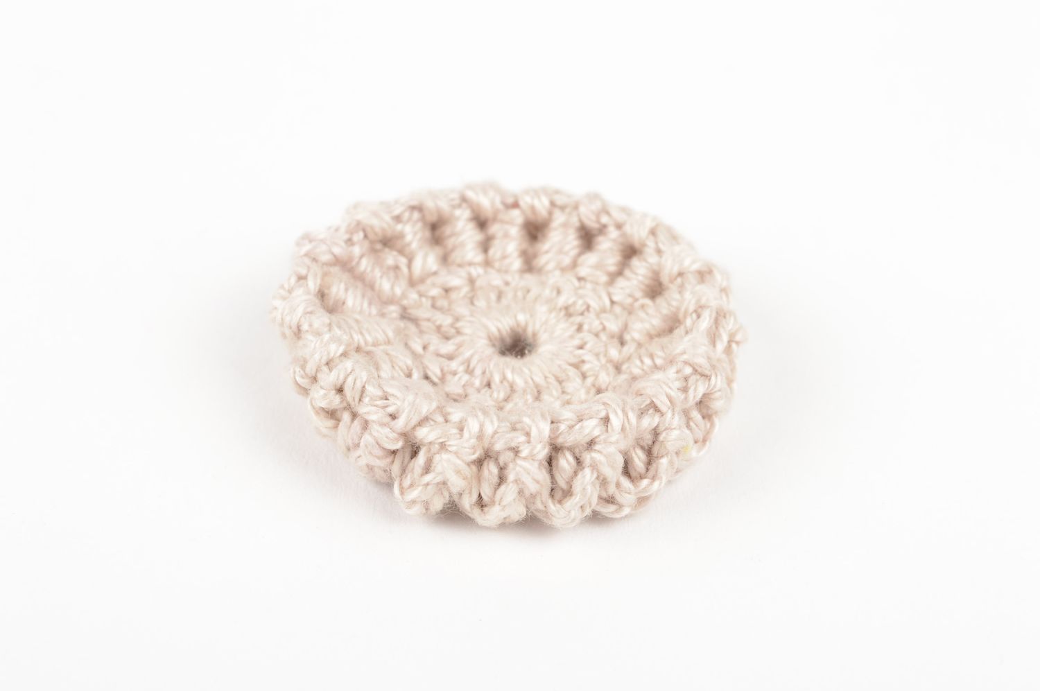 Handmade jewelry fittings unusual blank for brooch crocheted flower blank photo 2