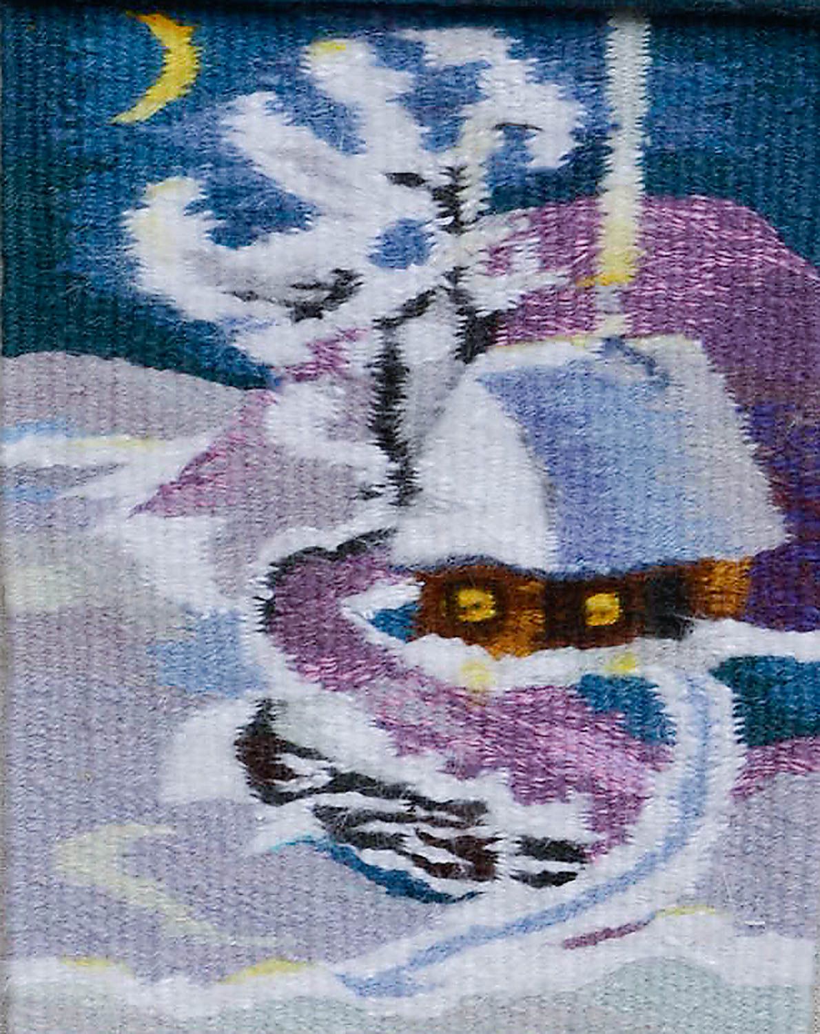 Panel para pared hecho a mano tapiz decorativo de lana decoración de interior foto 4