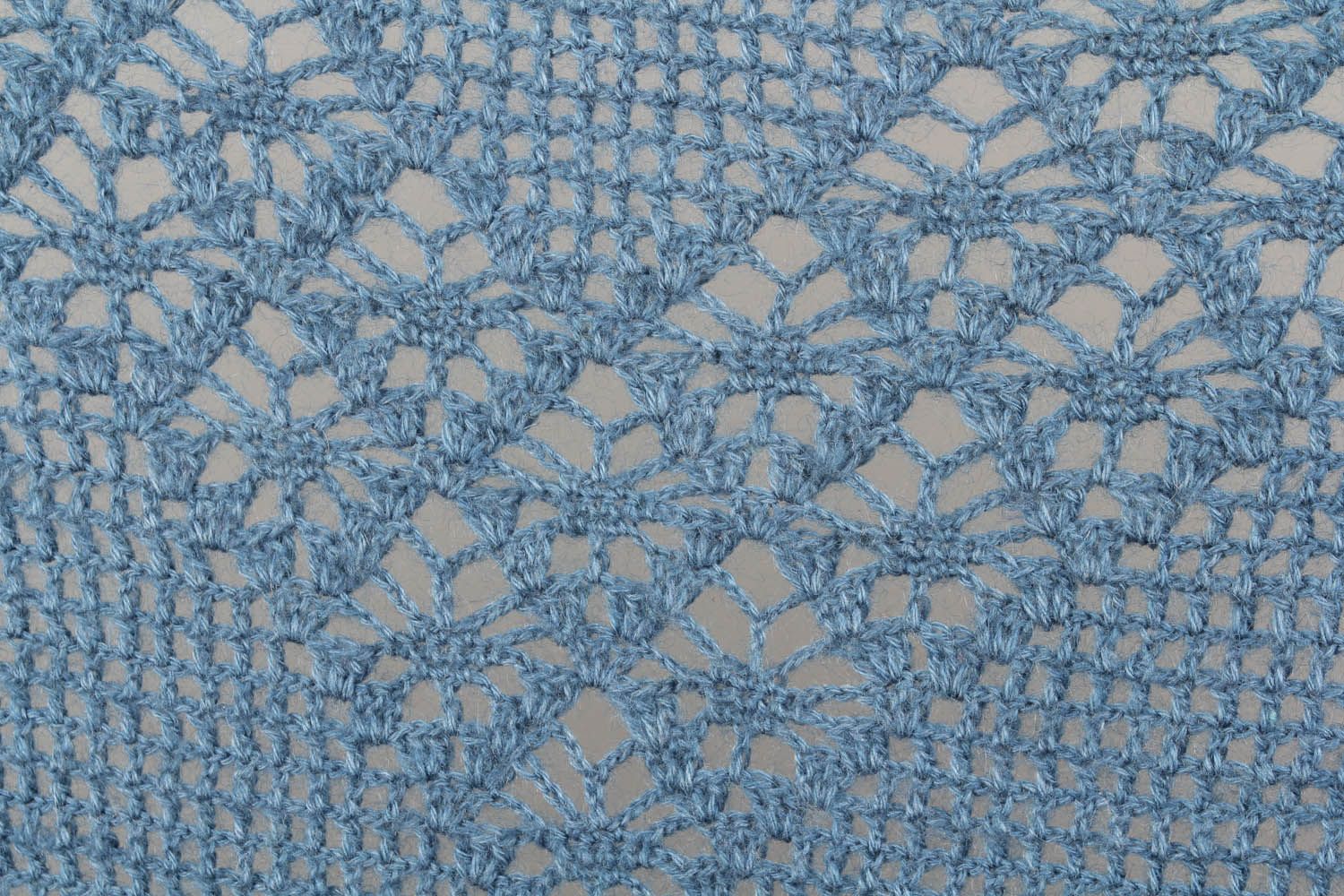 Crocheted woolen cape photo 4