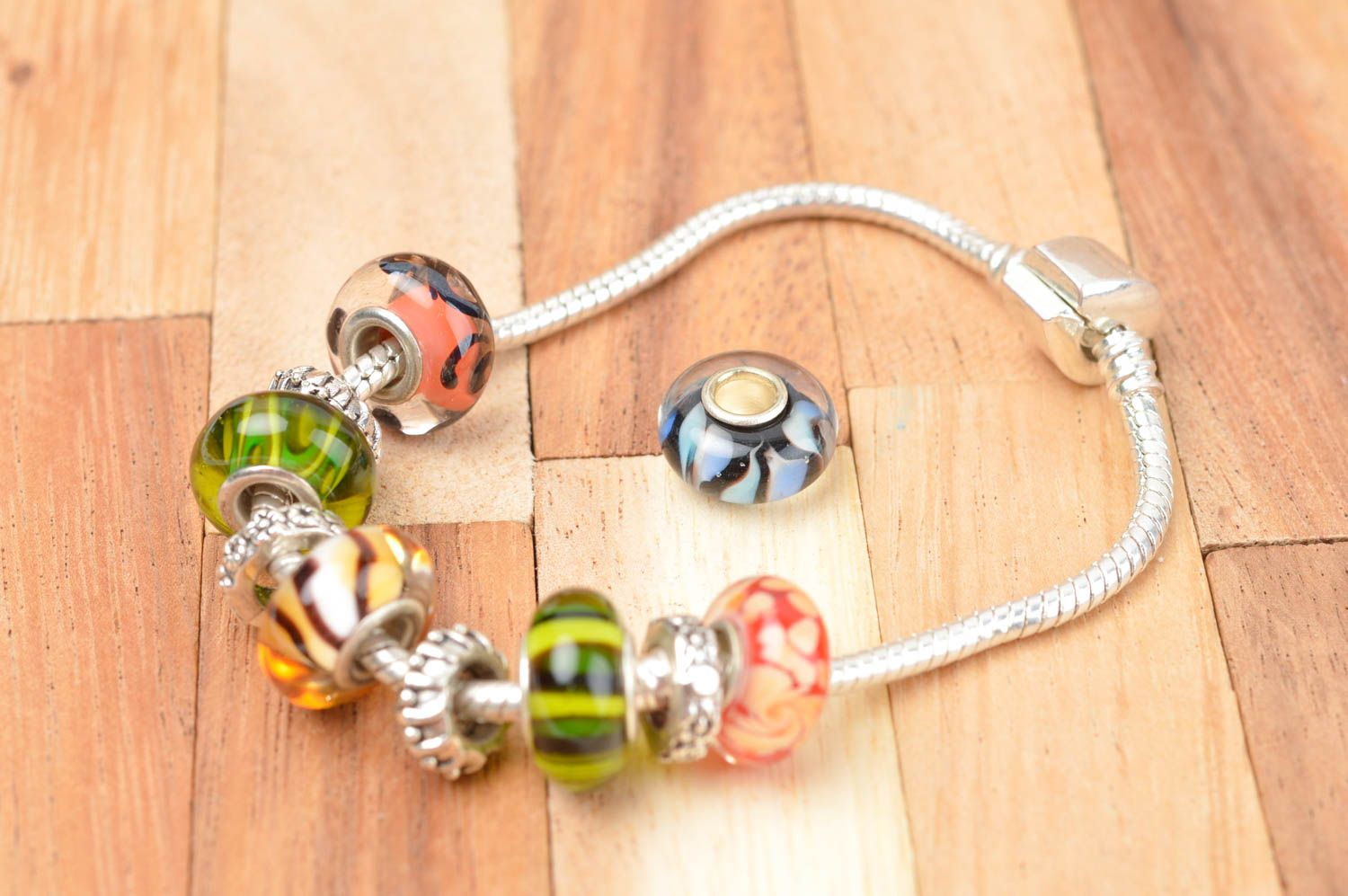 Handmade beautiful necklace stylish elegant fittings glass jewelry fittings photo 4