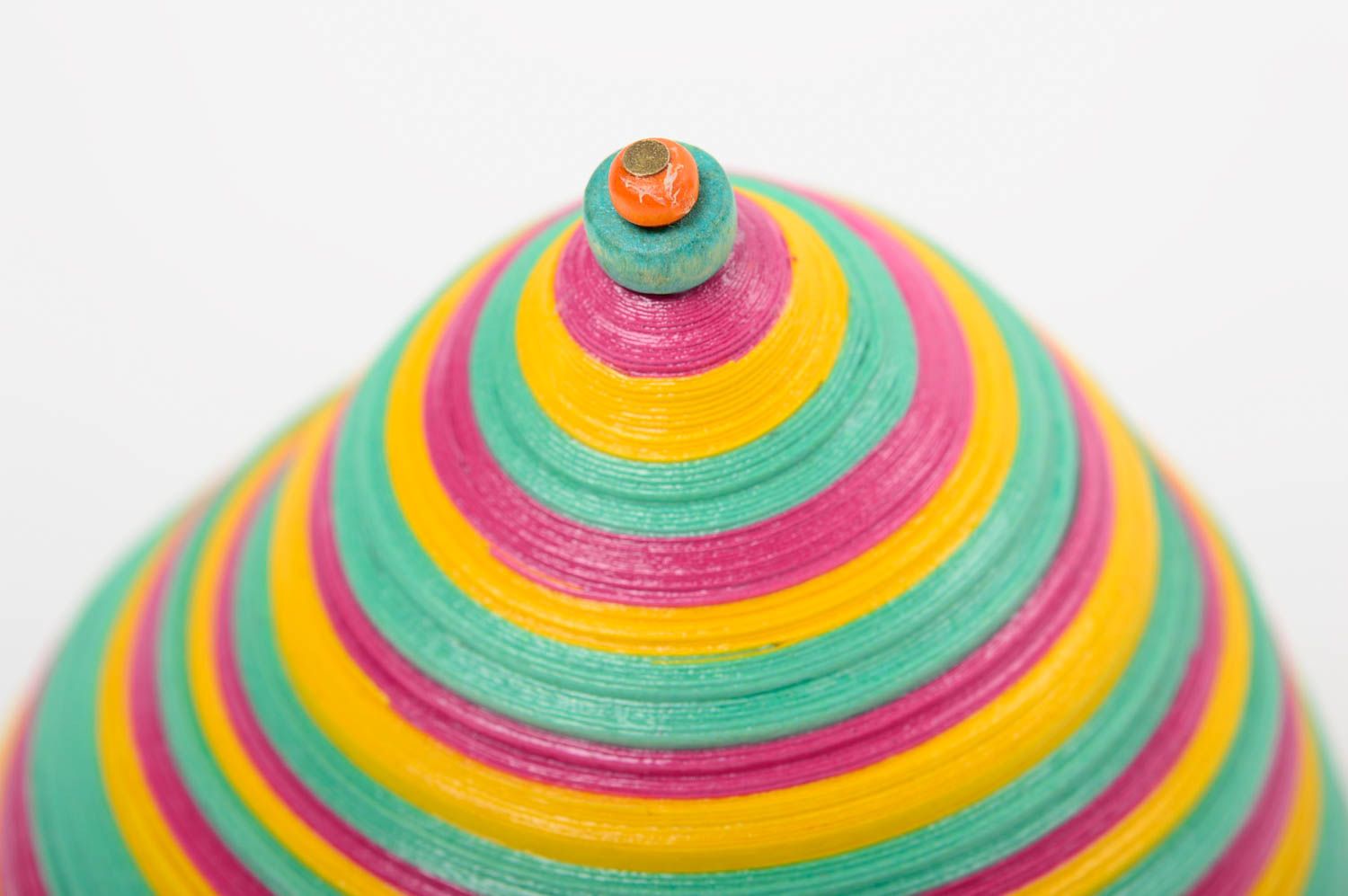 Boîte ronde en papier multicolore technique quilling faite main Bonbon photo 3