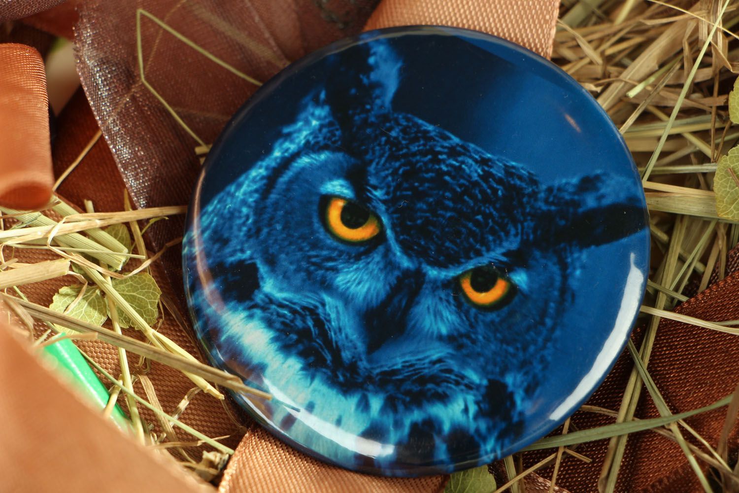 Handmade mirror Owl photo 4