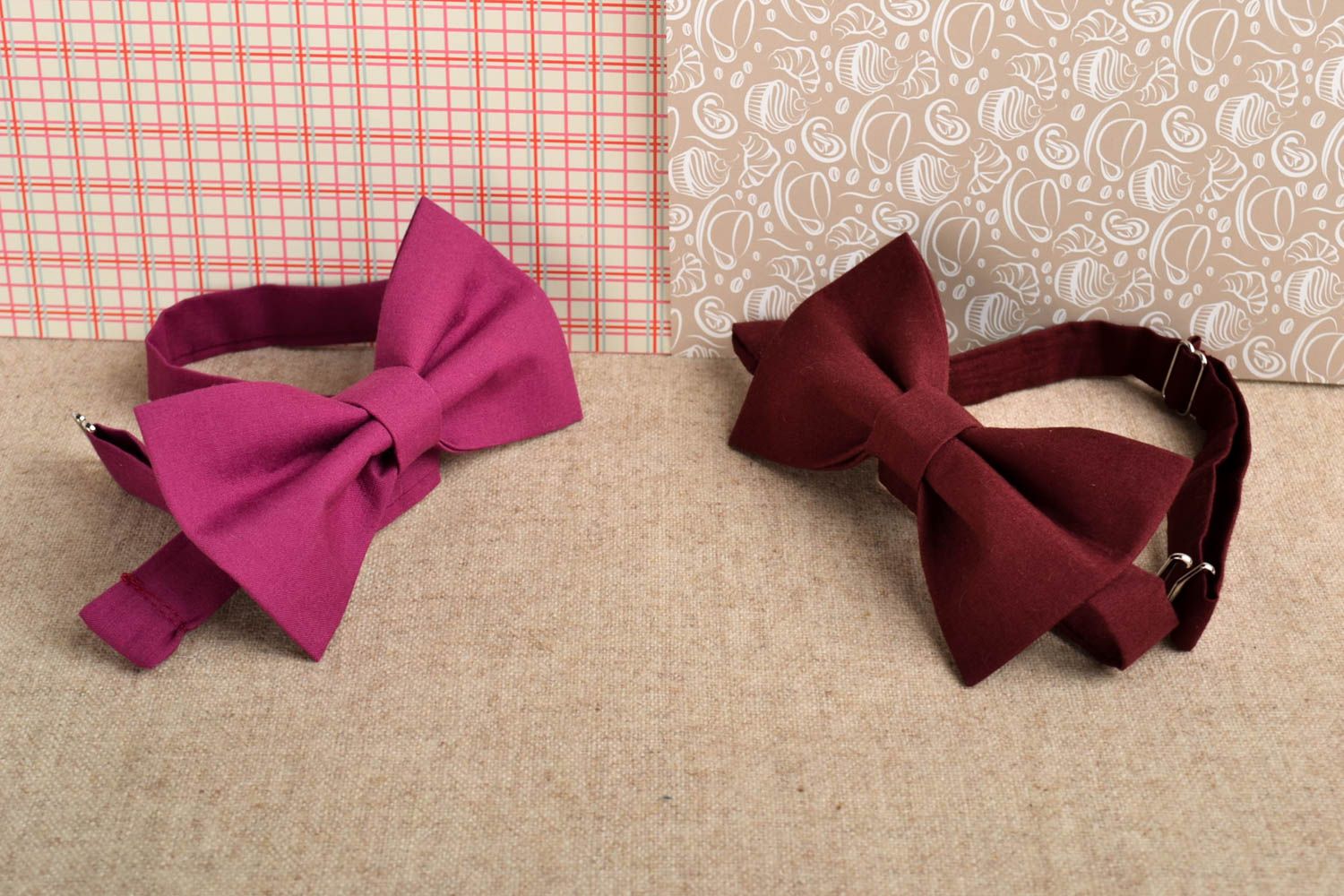 Beautiful handmade textile bow tie 2 bow ties fashion trends best gifts for him photo 1