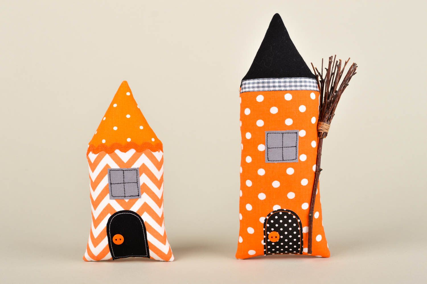 Handmade 2 Spielzeuge Haus klein Wohn Accessoires Geschenke für Kinder orange foto 1