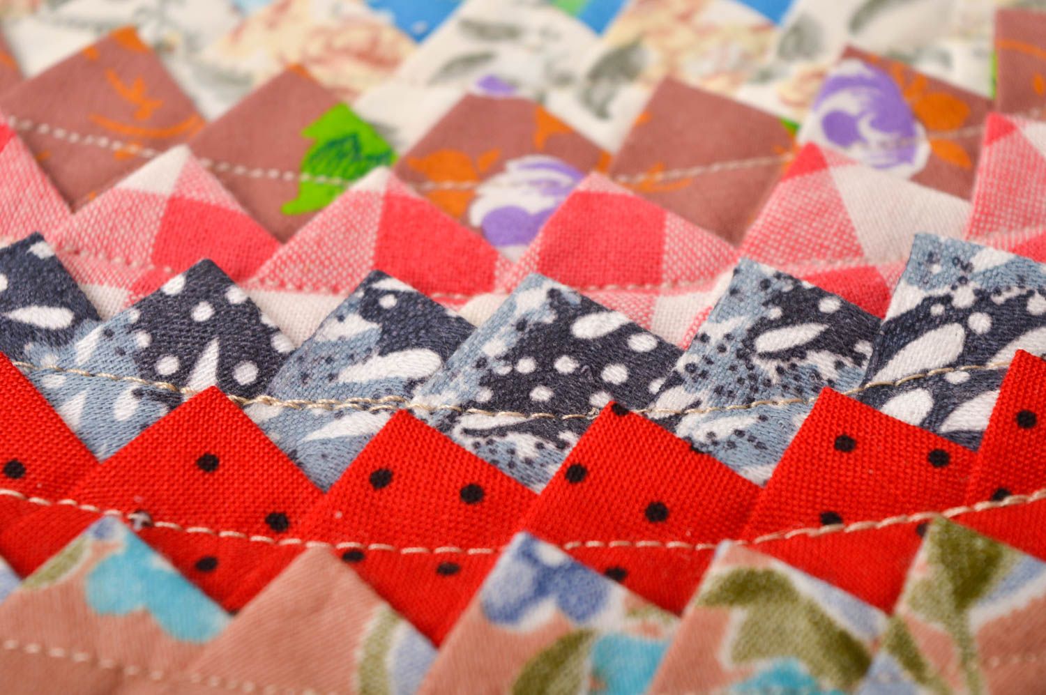 Handmade fabric coaster beautiful hot pads kitchen supplies gift ideas photo 5