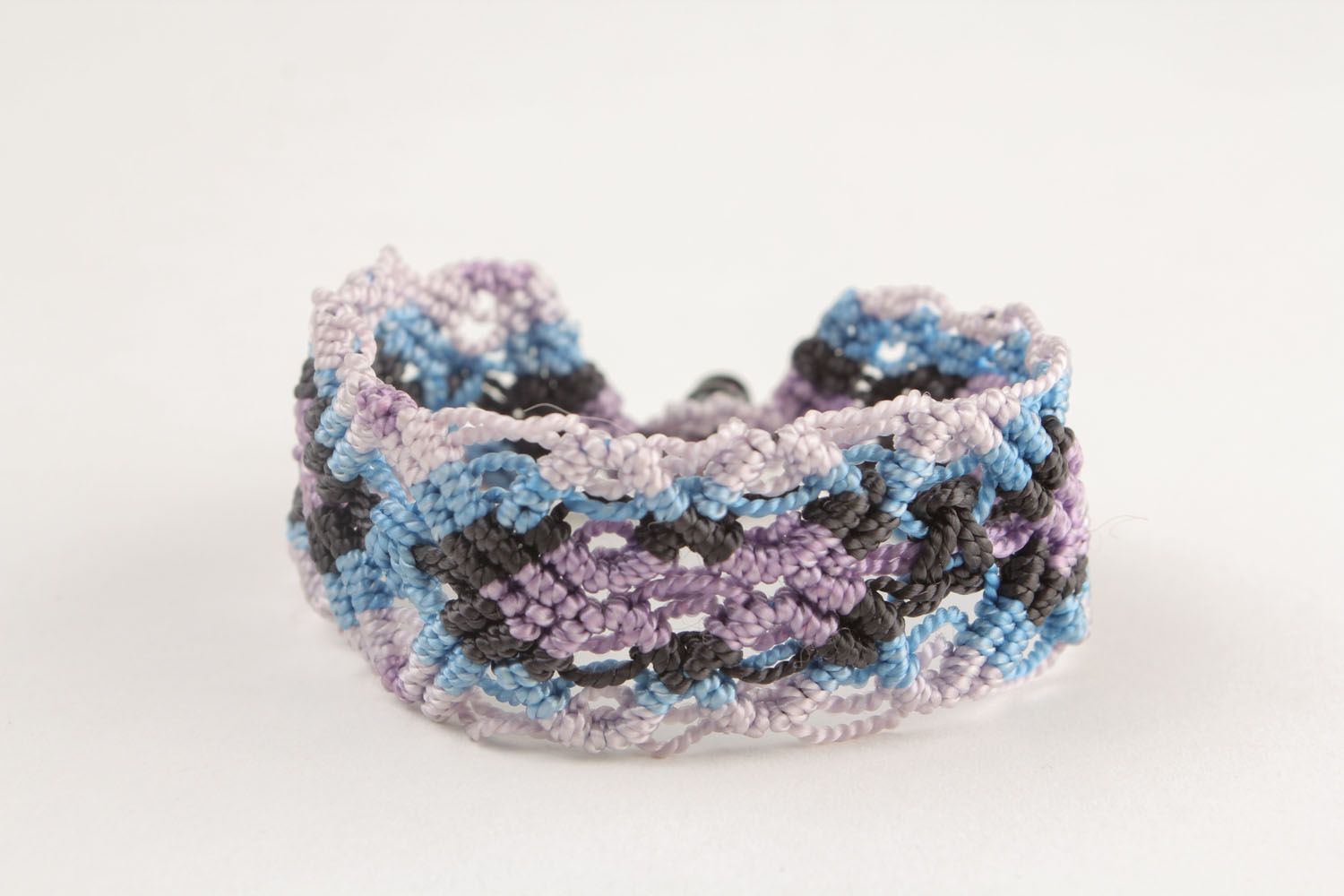 Wide textile bracelet photo 3