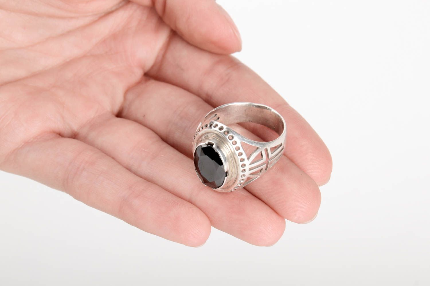 Handmade designer ring stylish unusual ring silver jewelry for men gift photo 5