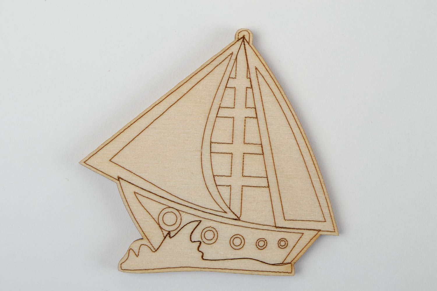 Handmade Figur zum Bemalen Holz Rohling Miniatur Figur Segelschiff einzigartig foto 3