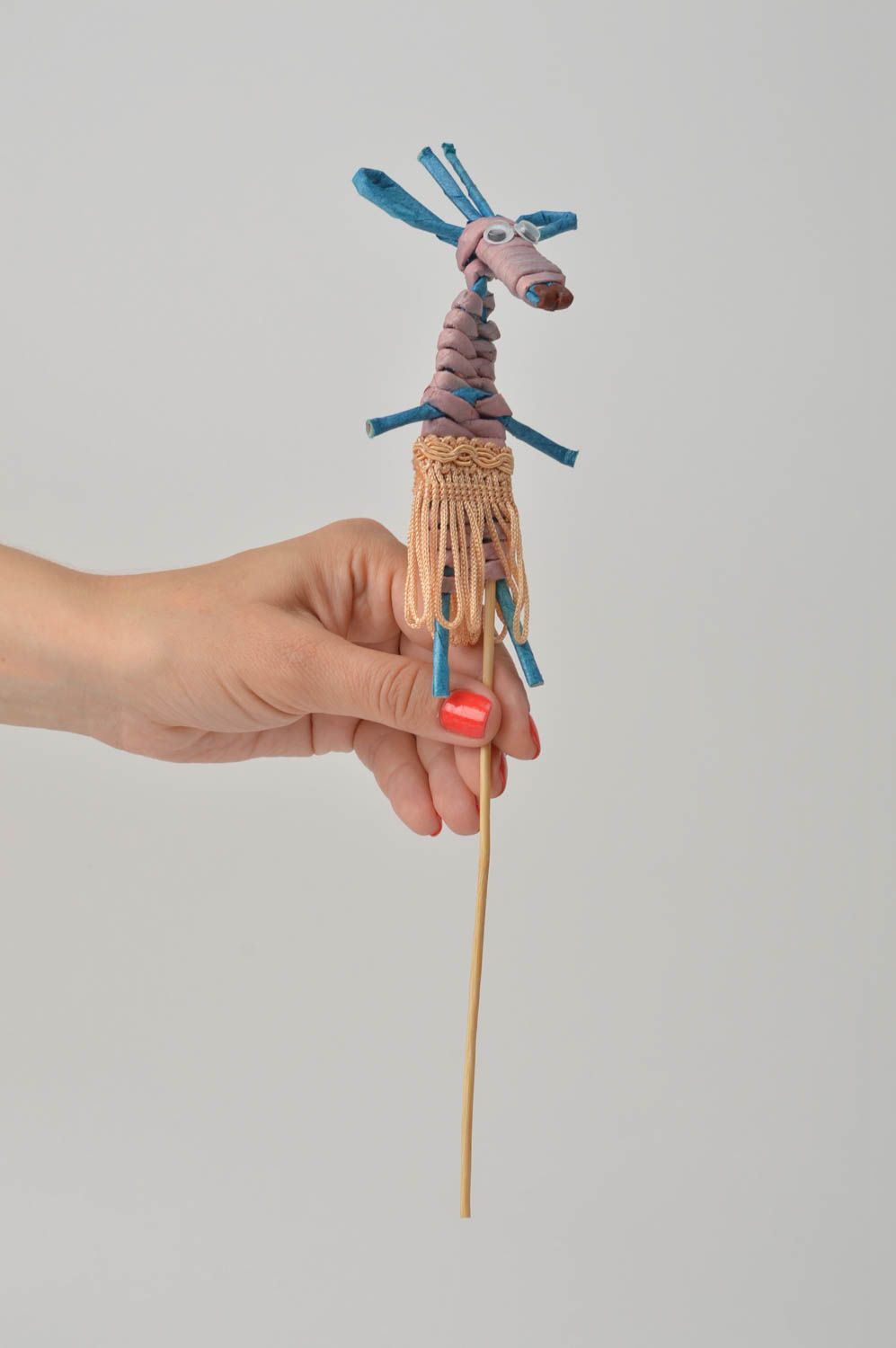 Handmade unusual toy stylish paper figurine designer interior decoration photo 2