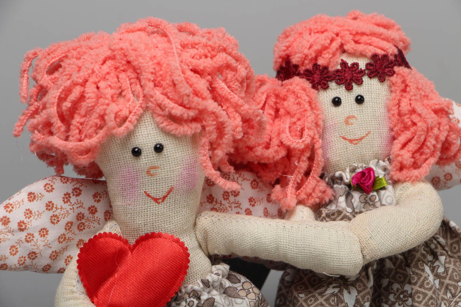 Handmade soft toy Angels in Love photo 2