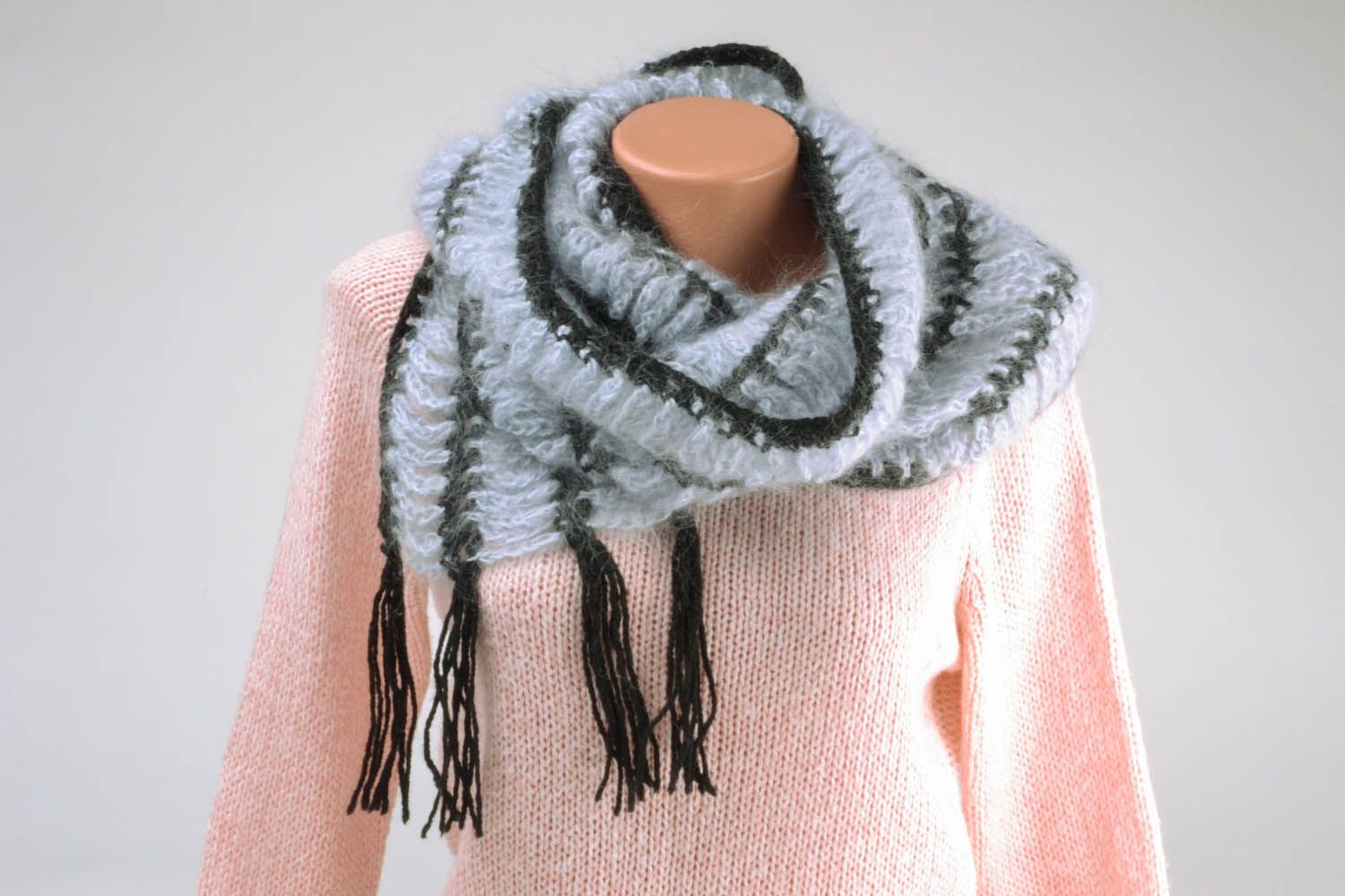 Hand crochet scarf photo 1