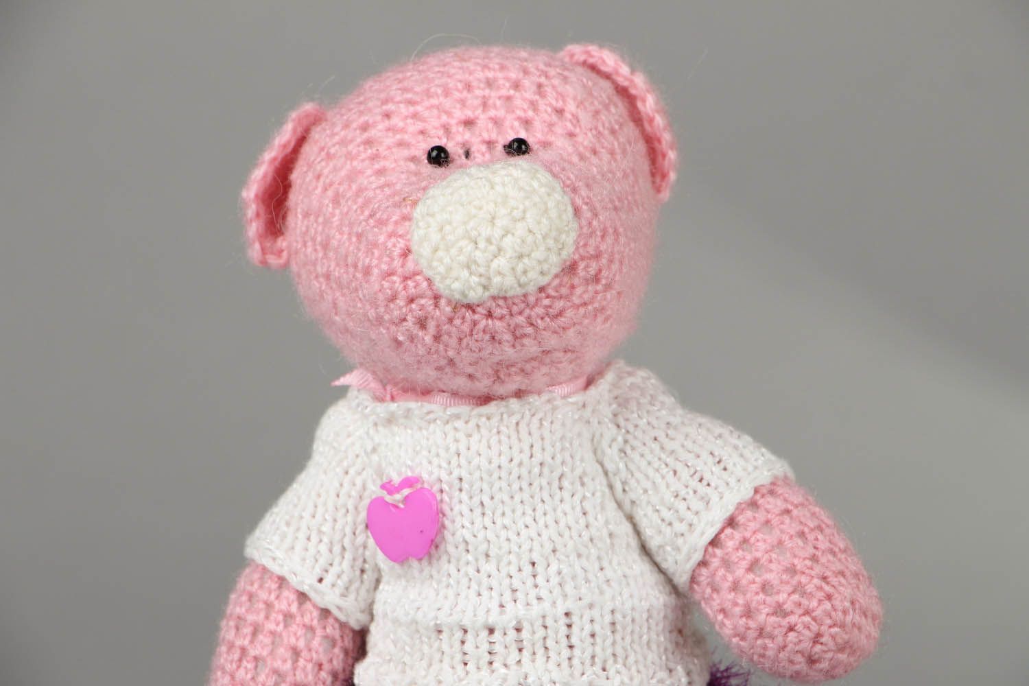 Crocheted toy Pig photo 2
