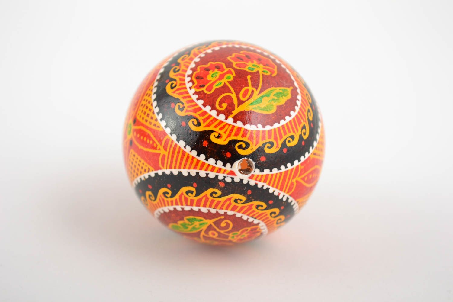 Designer Easter egg painted with acrylics handmade beautiful chicken egg photo 5