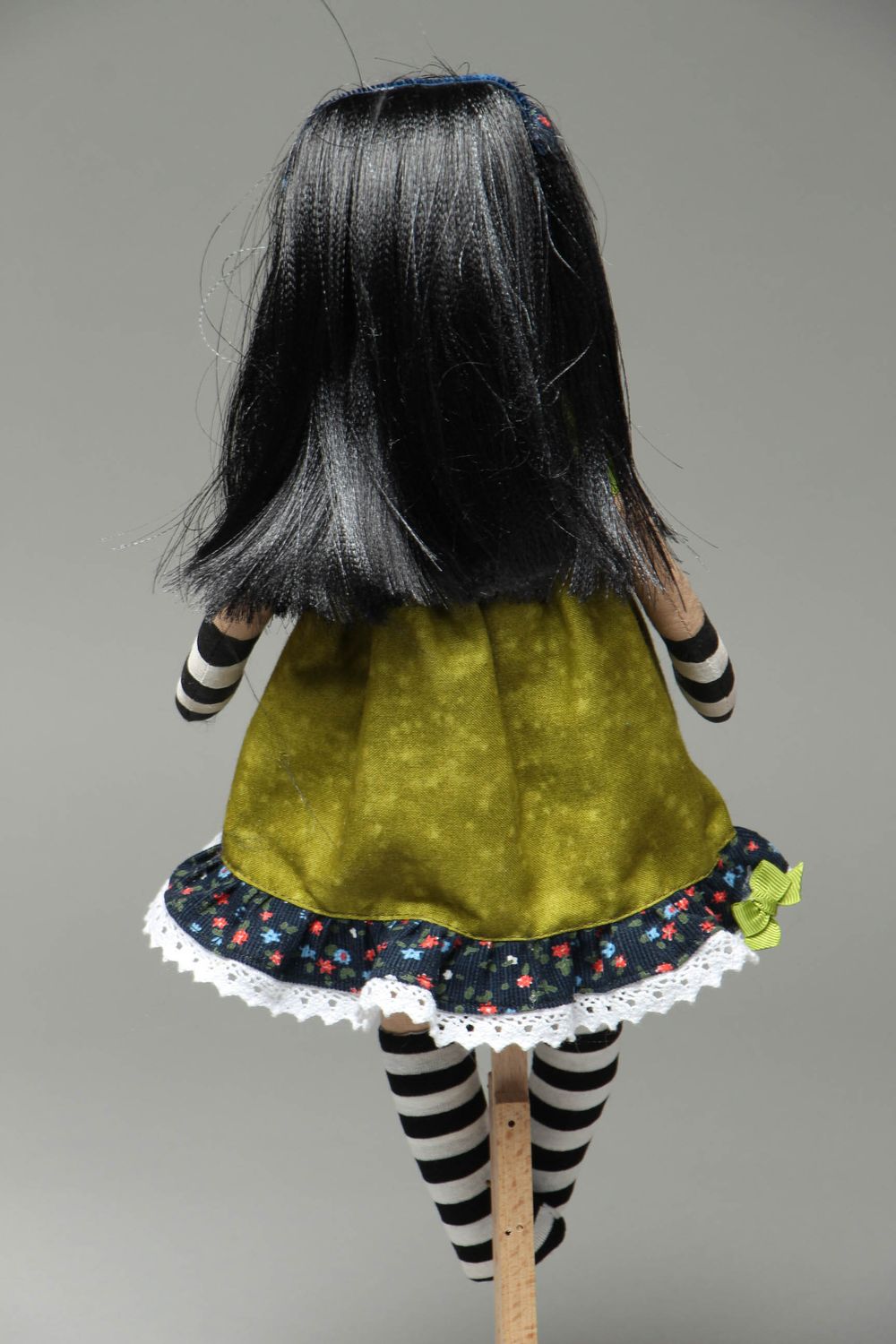 Авторская кукла из хлопчатобумажной ткани Сьюзи фото 3