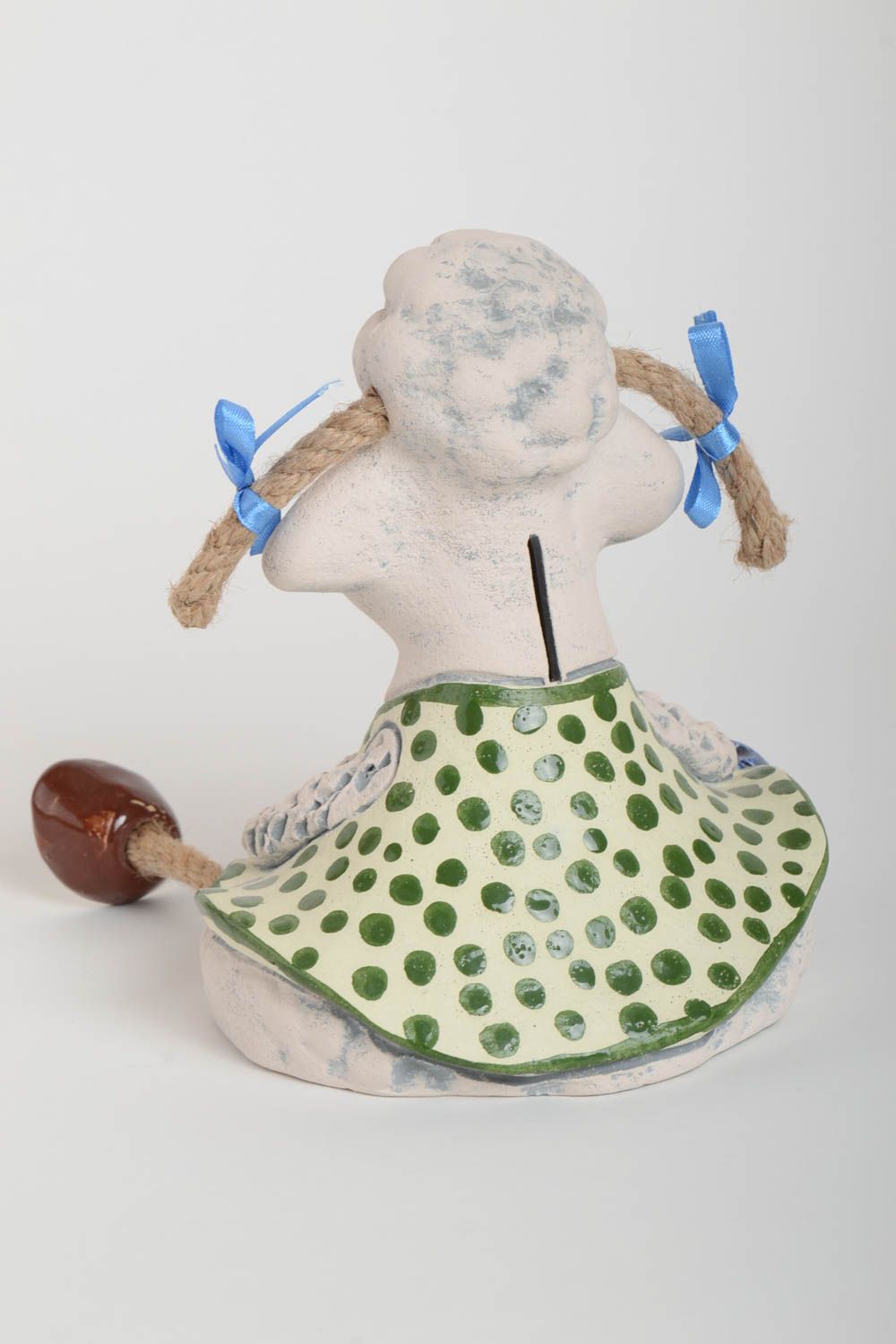 Beautiful handmade ceramic moneybox unusual money box pottery works gift ideas photo 5