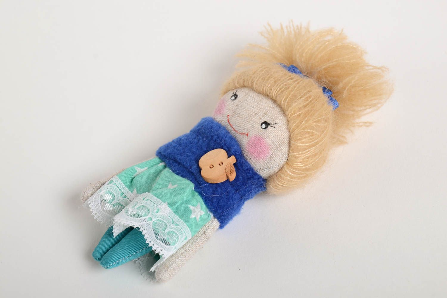 Muñeco de tela hecho a mano para casa peluche original juguete para niño foto 3