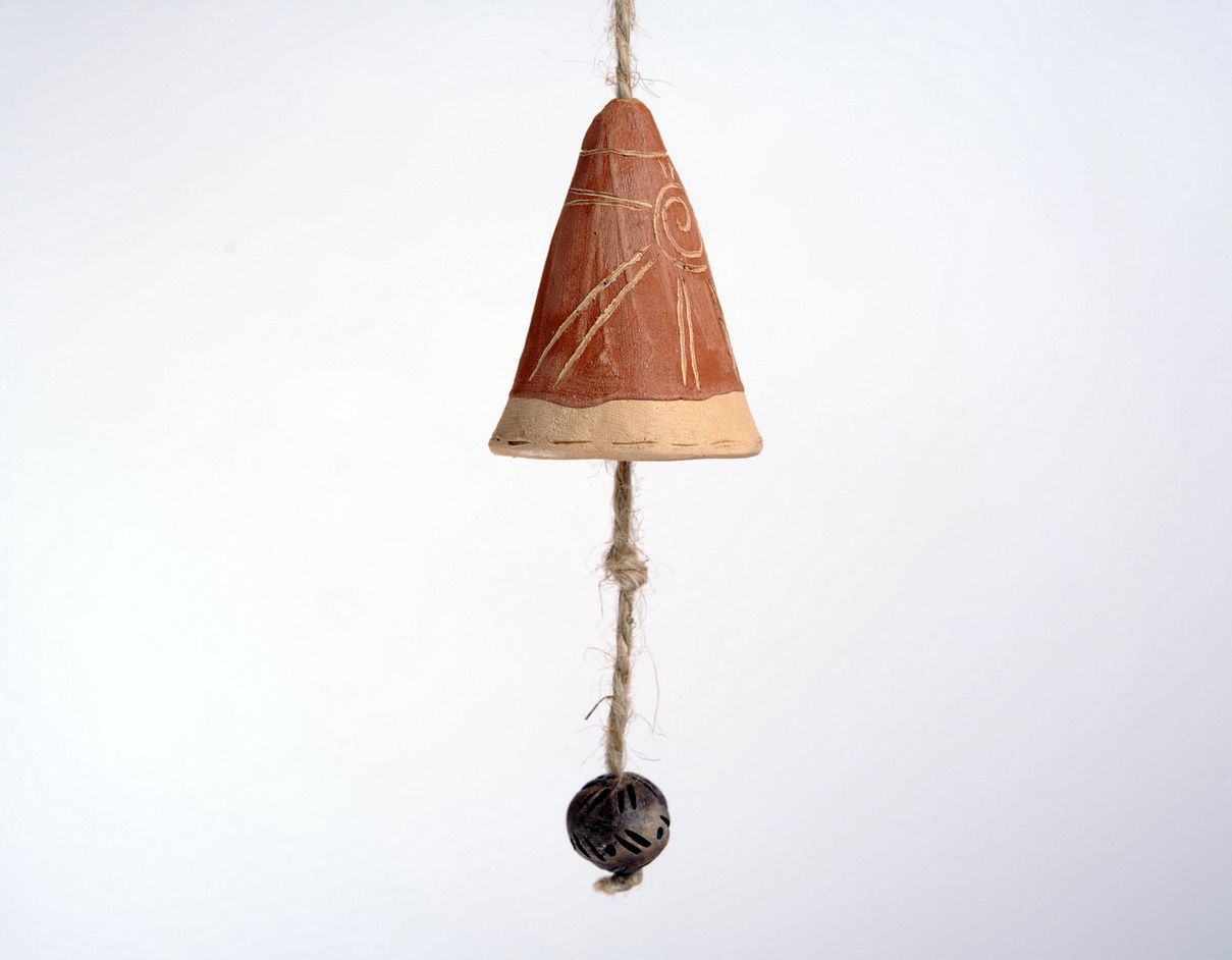 Bell-pendant of clay photo 5