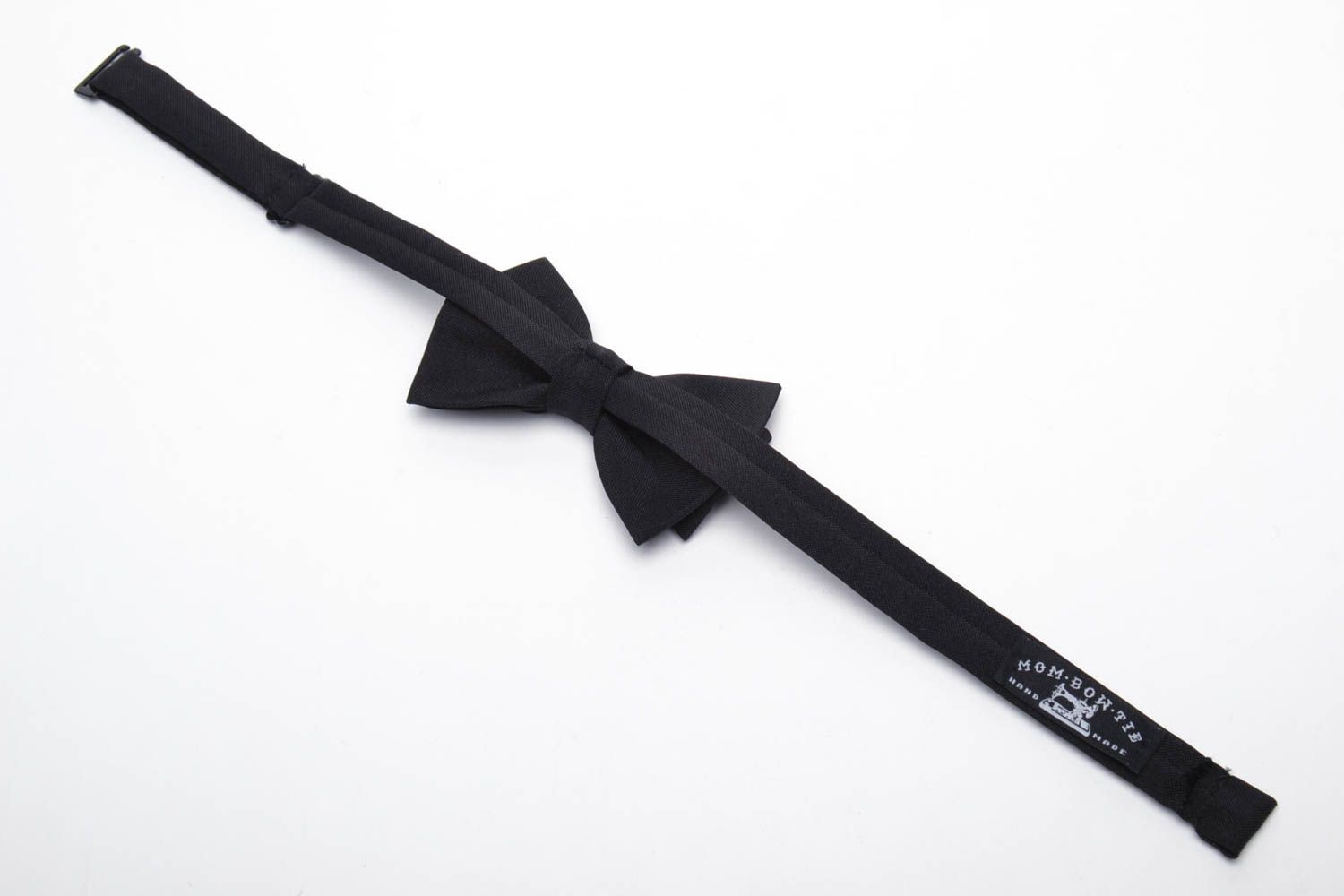 Designer bow tie made of gabardine photo 4