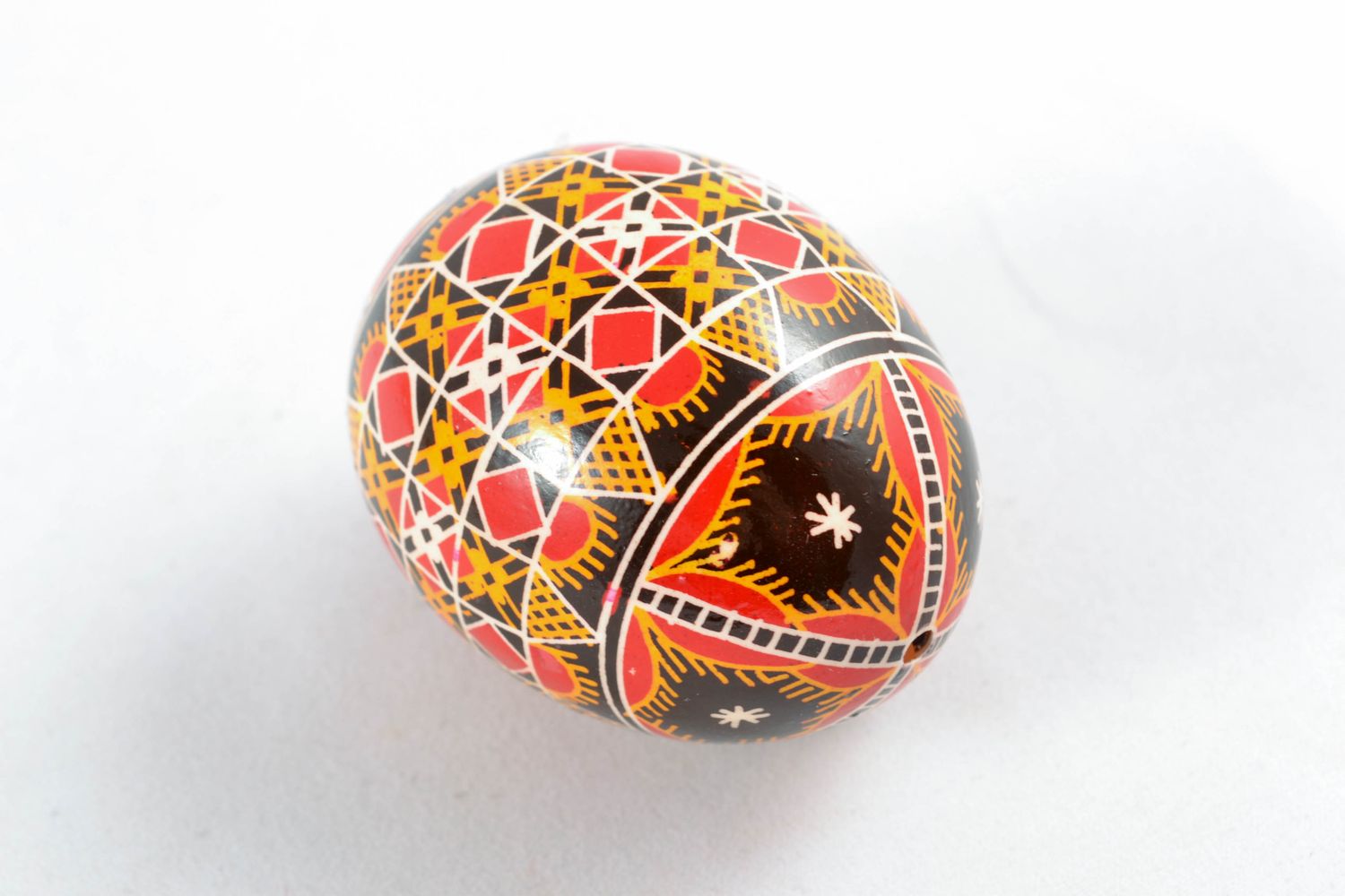 Painted egg with sacral symbols photo 5