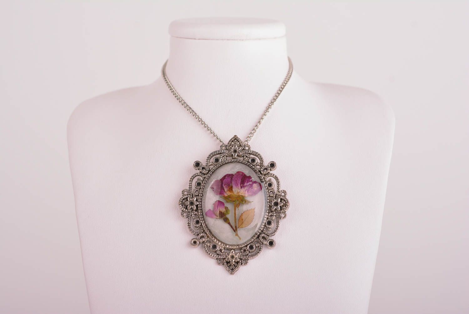 Handmade pendant unusual jewelry designer accessory gift ideas epoxy jewelry photo 3