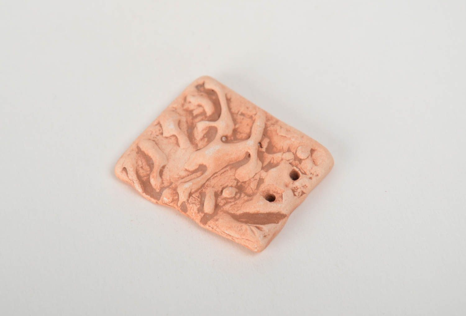 Beautiful handmade designer clay craft blank for pendant making DIY photo 4