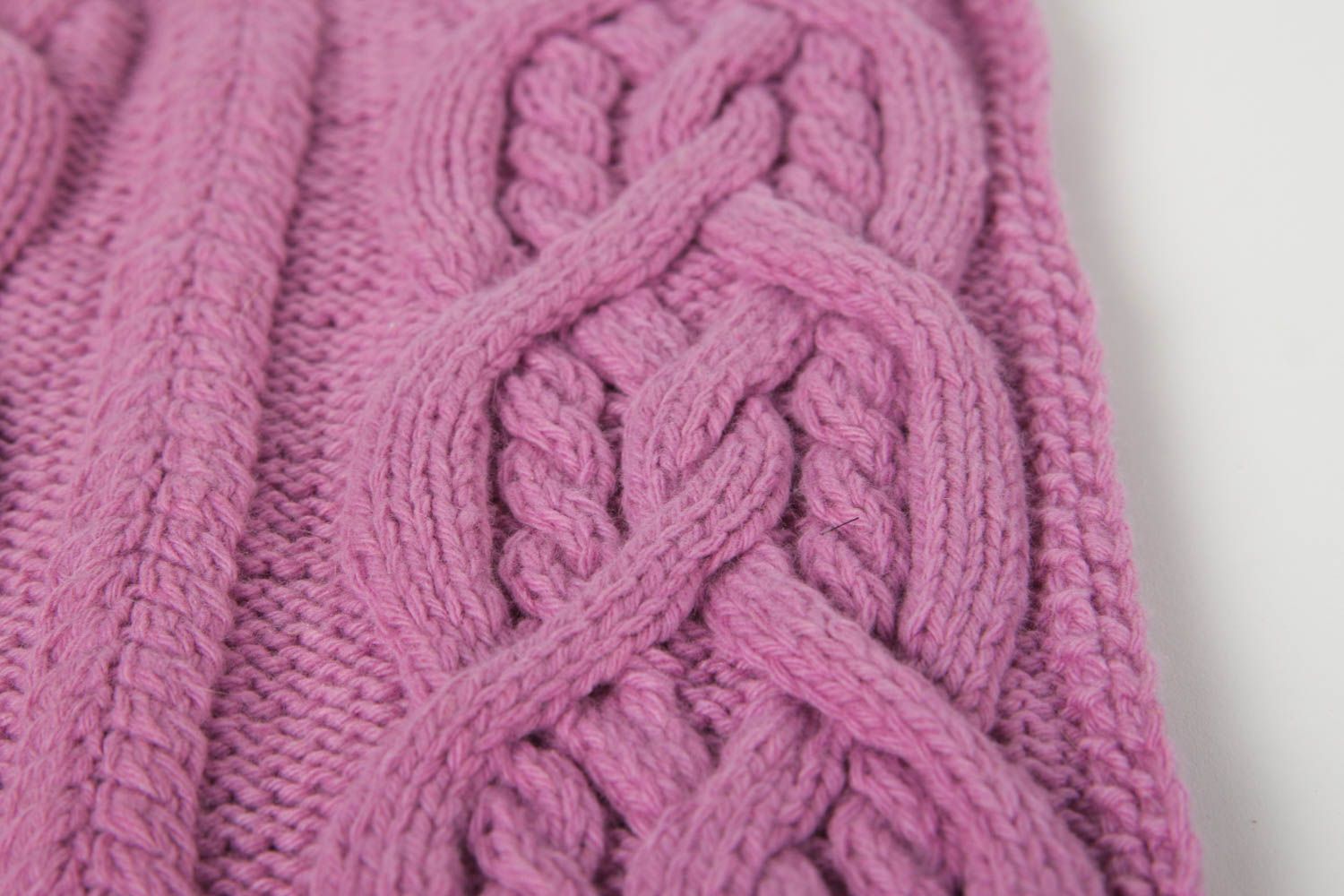 Шарф ручной работы шерстяной шарф сиреневый женский шарф мягкий теплый фото 4