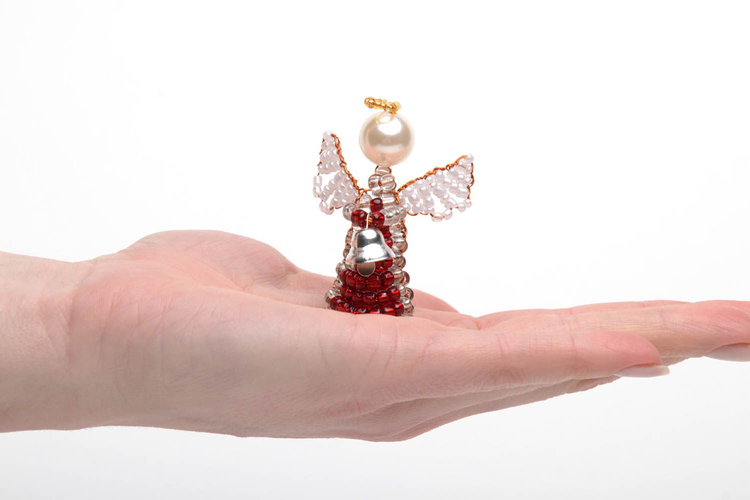 Beaded angel figurine photo 2